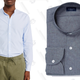 Save: Abercrombie & Fitch $58 (Left)
Splurge: Proper Cloth, $130 (Right)